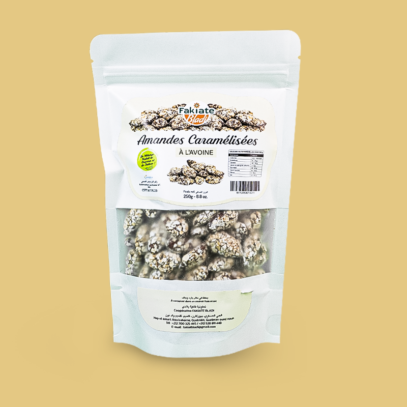 Amandes caramélisées – Avoine (250 g)