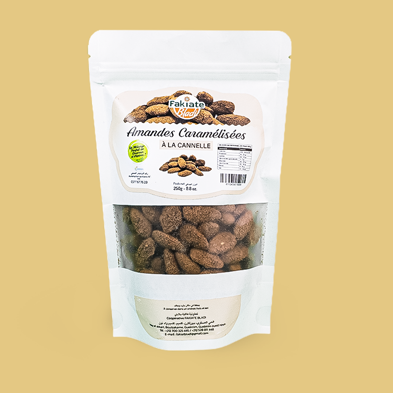 Amandes caramélisées à la cannelle (250 g)