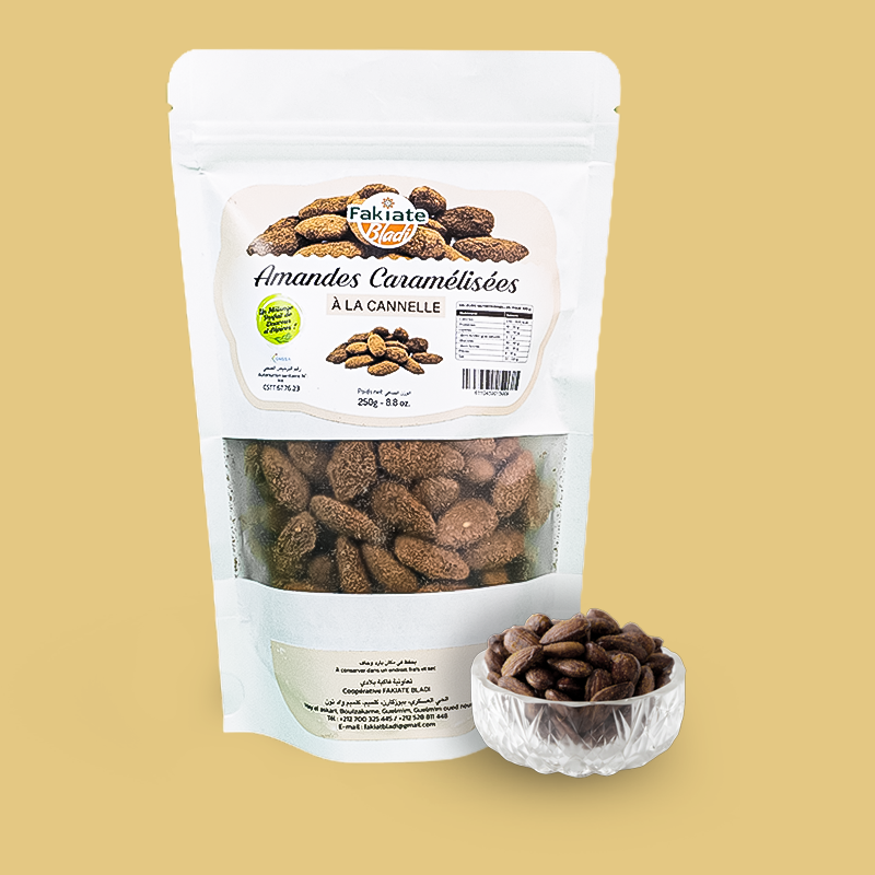 Amandes caramélisées à la cannelle (250 g)