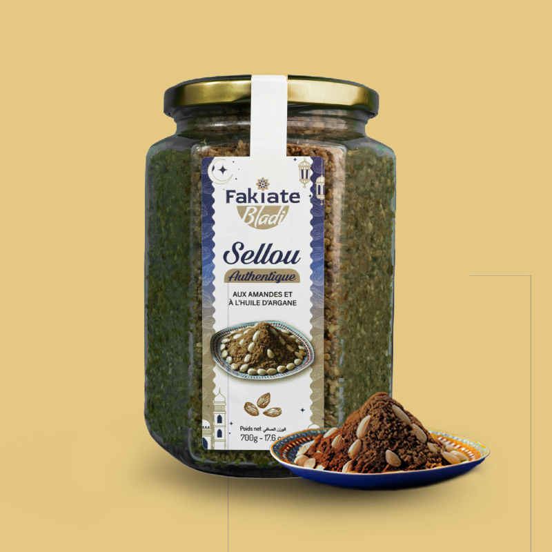 Authentique Sellou aux amandes et à l'huile d'argan